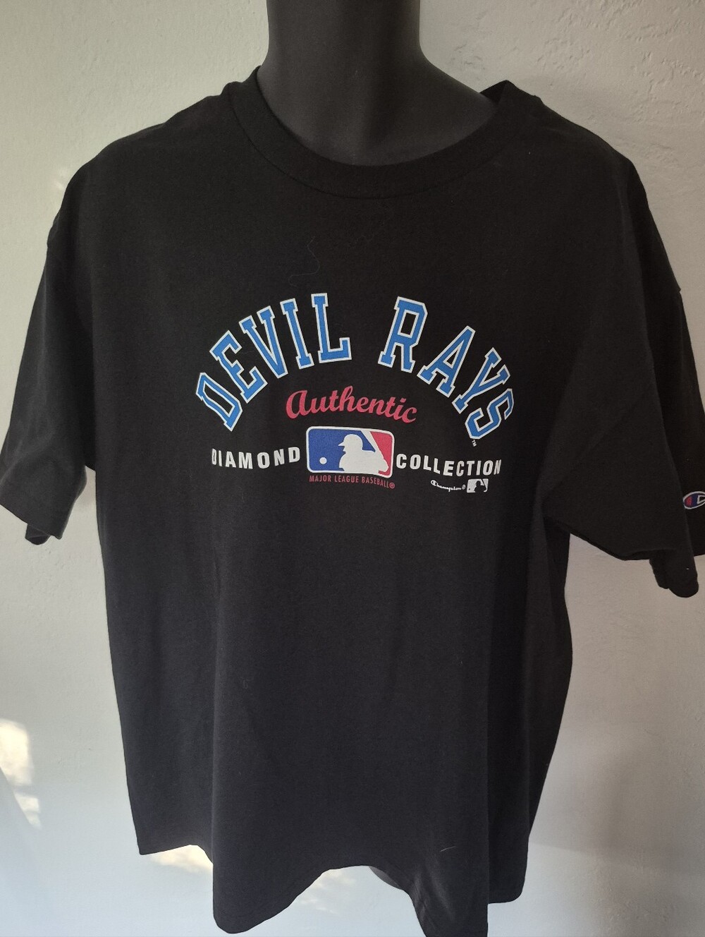 Champion Black 'Devil Rays' Tee Xl